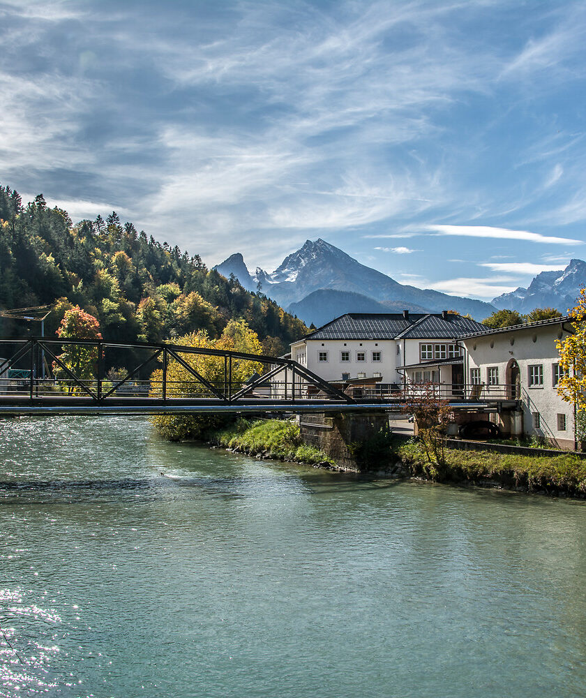 Blick auf das Salzbergwerk Berchtesgaden