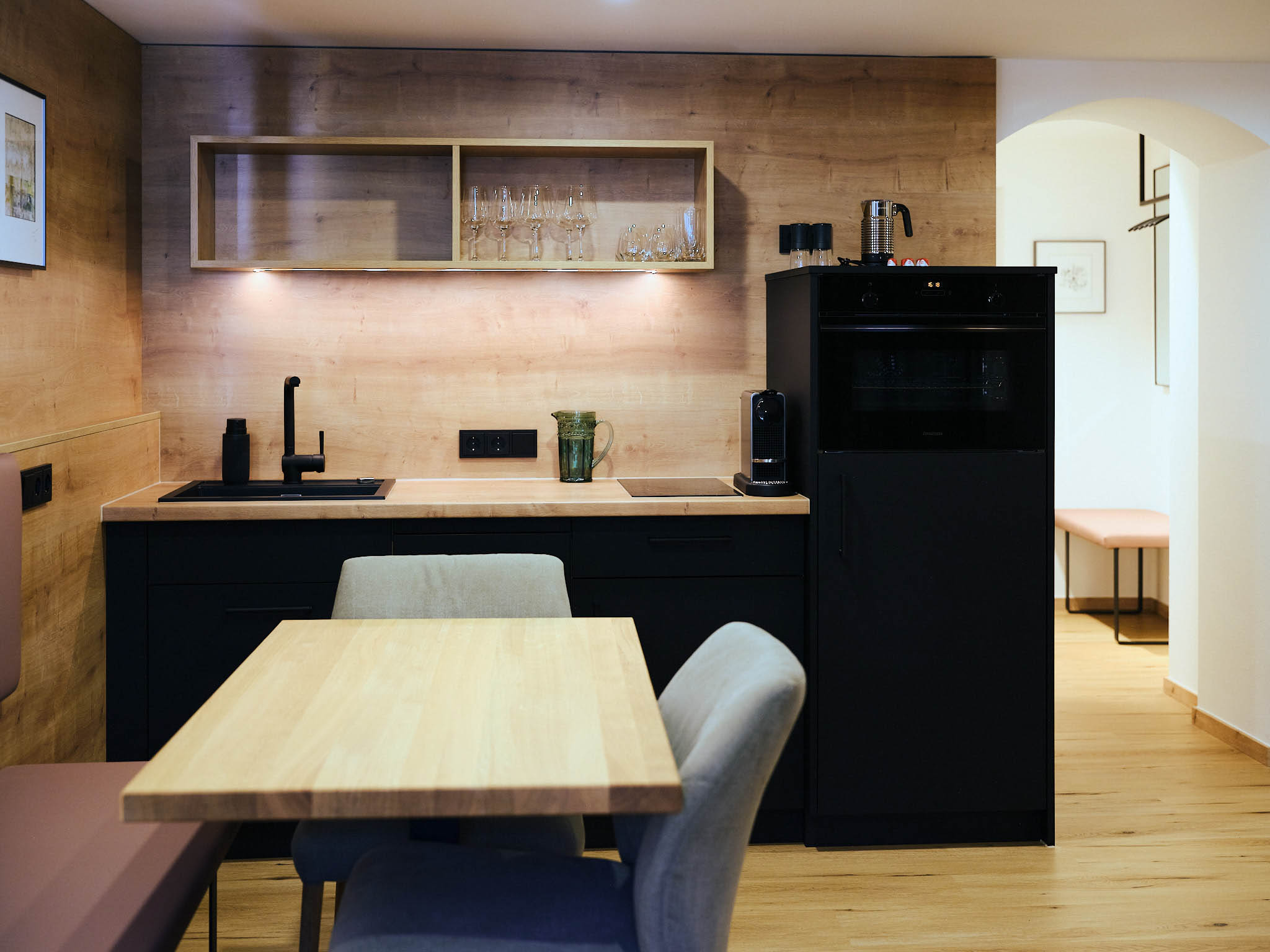 Abbildung der Küche im Berchtesgadener Apartment