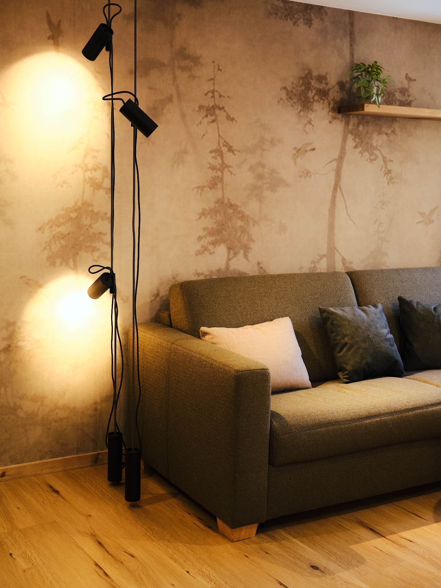 Detailaufnahme des Sofas im Wohnzimmer
