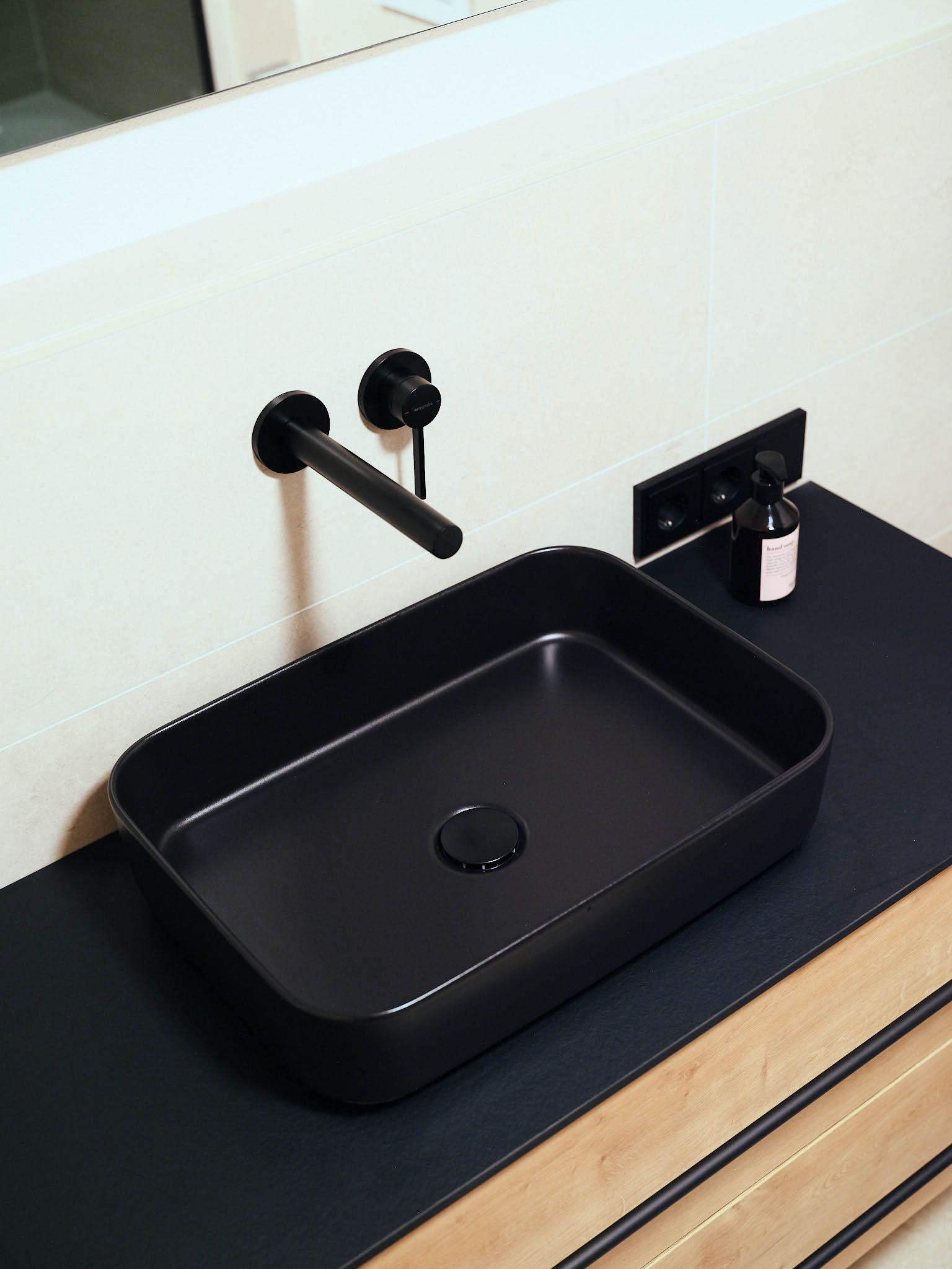Badezimmer Armaturen in schwarz