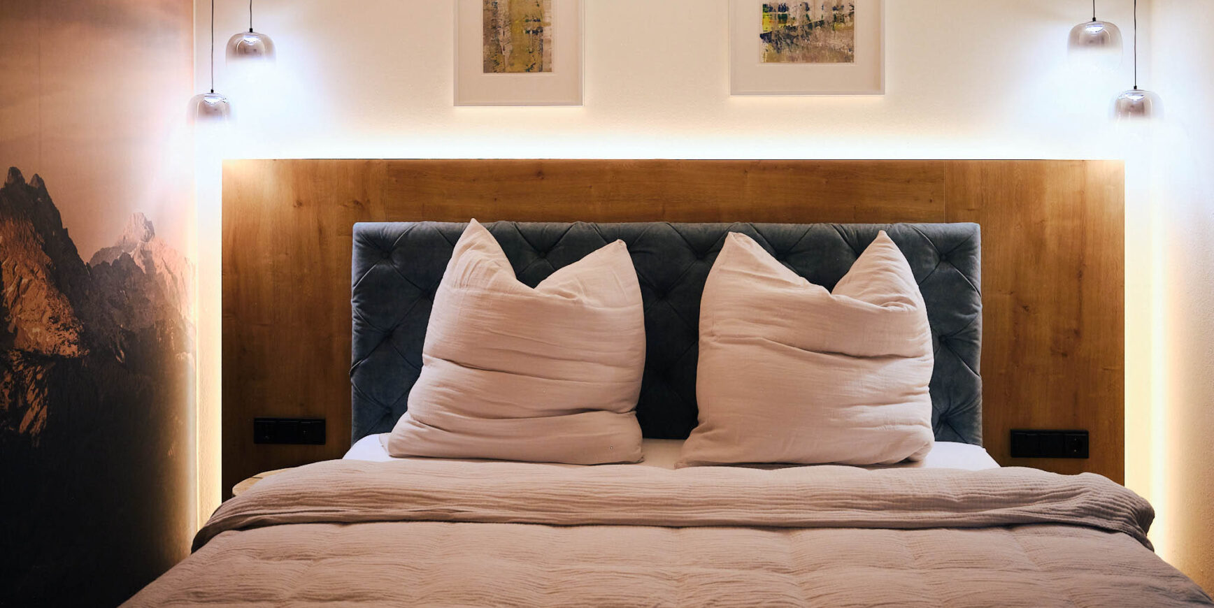 Das Schlafzimmer im Apartment