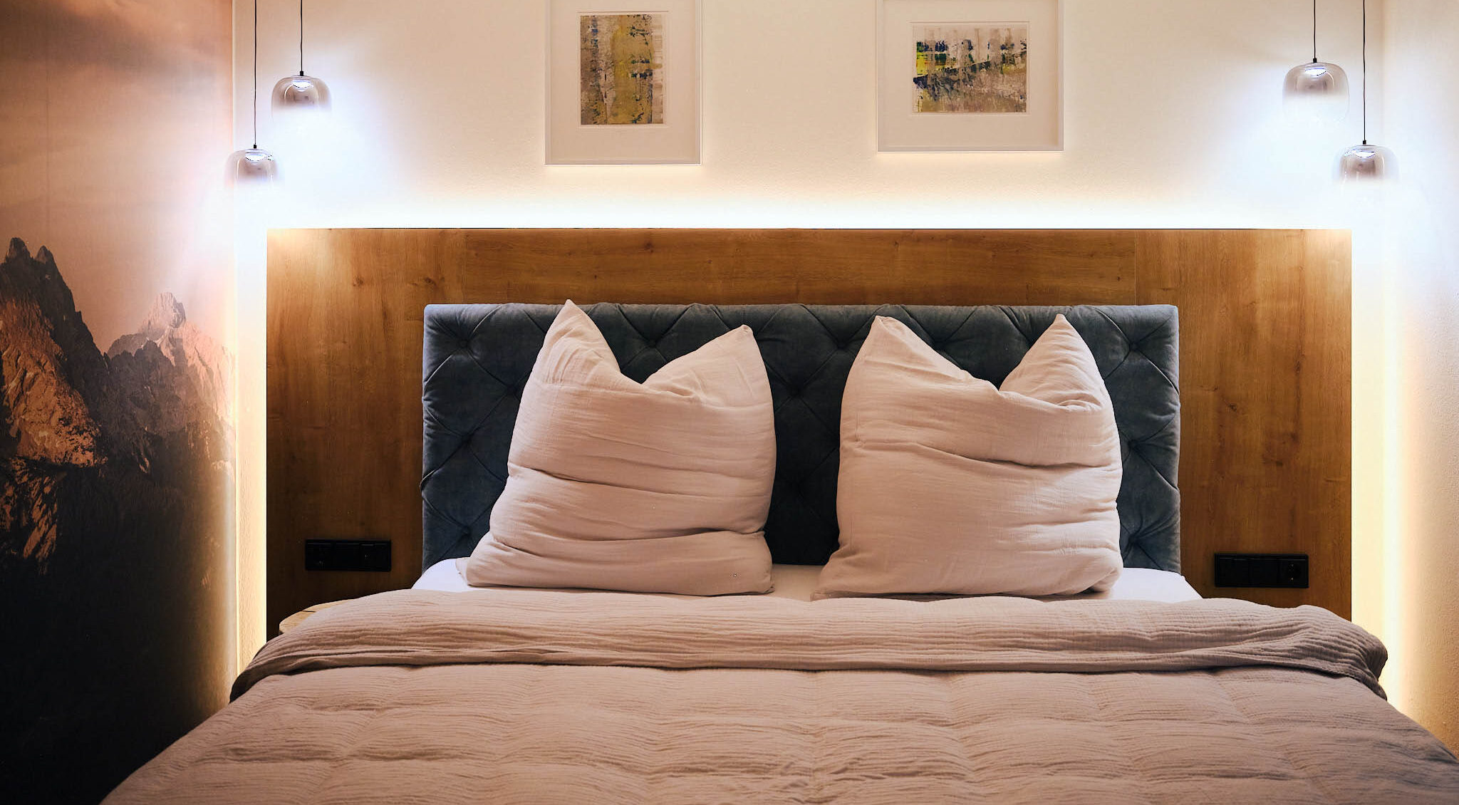 Das Schlafzimmer im Apartment