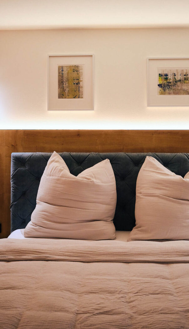Das Schlafzimmer im Apartment
